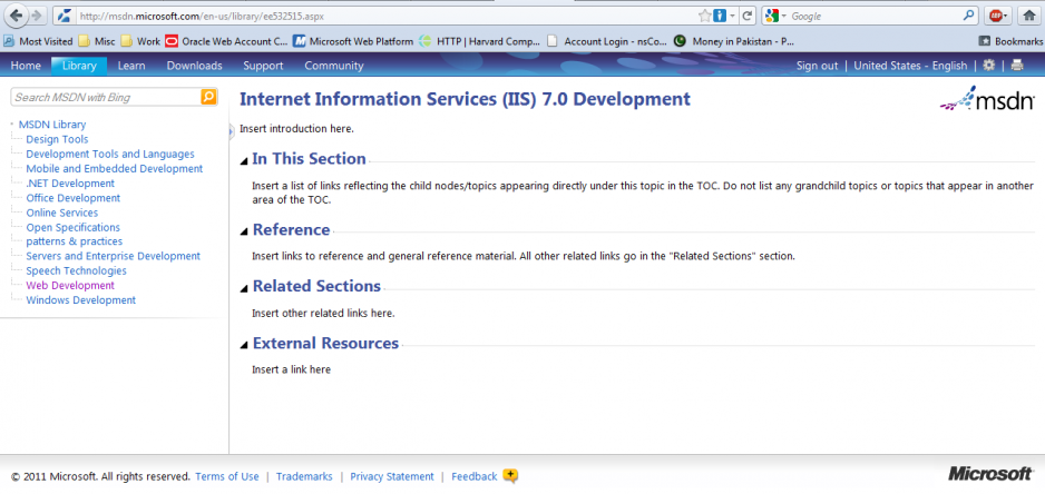 What kind of IIS documentation is this from Microsoft?