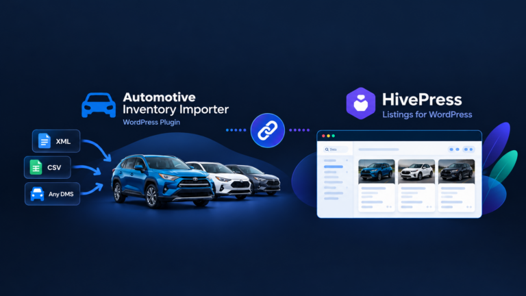 Automotive Inventory Importer HivePress integration banner